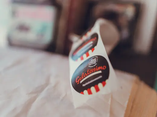 Printed adhesive labels on a sheet